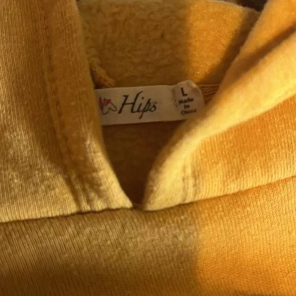 Mustard yellow cropped hoodie !!! - Picture 8 of 10